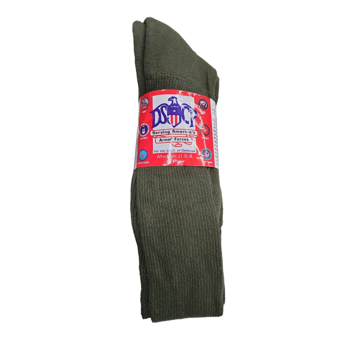 Military Crew Socks, 3-Pair