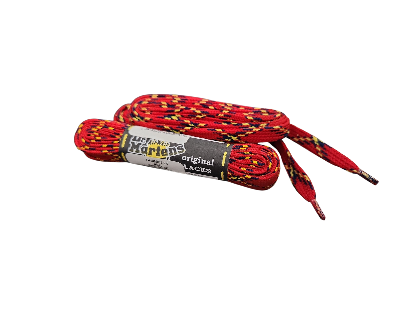 Original 'AirWair' Boot Laces, Red Plaid (140 cm / 55 in)
