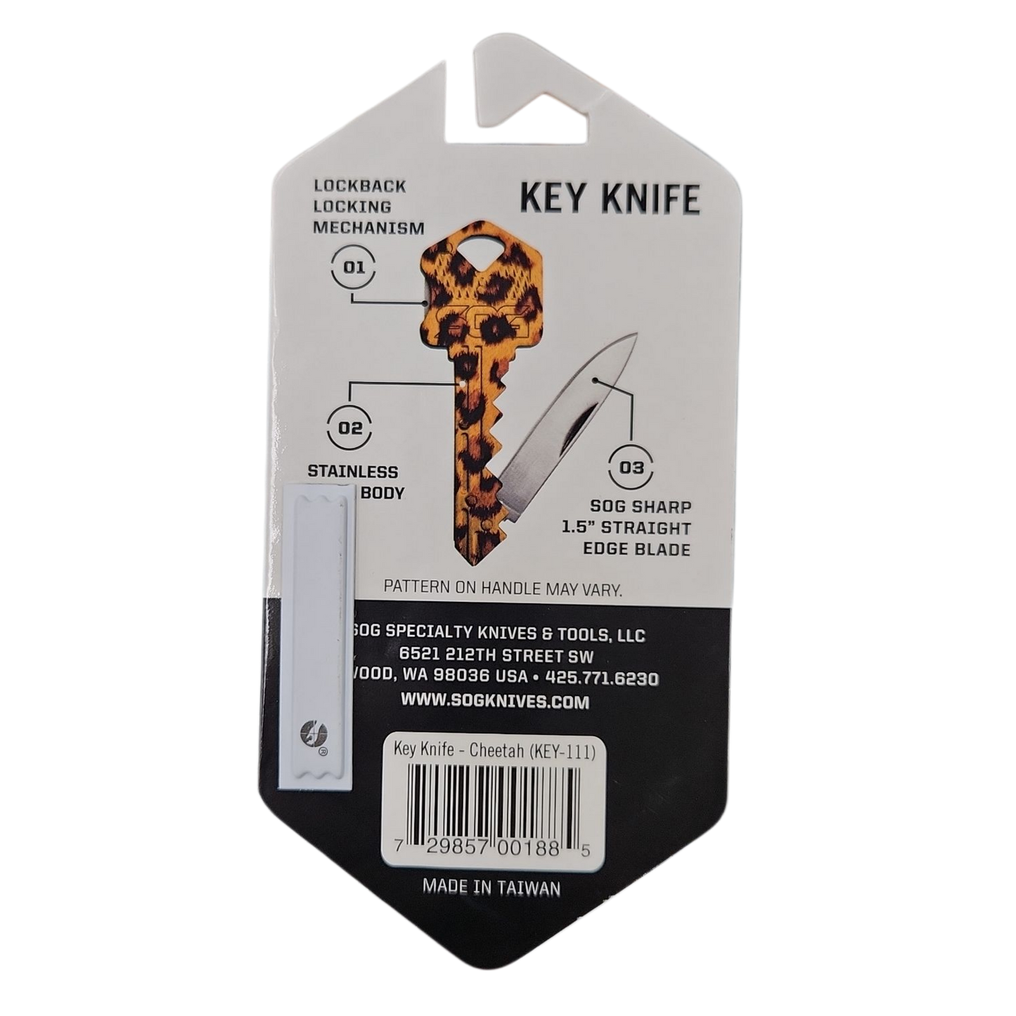 Key Knife, Cheetah Print