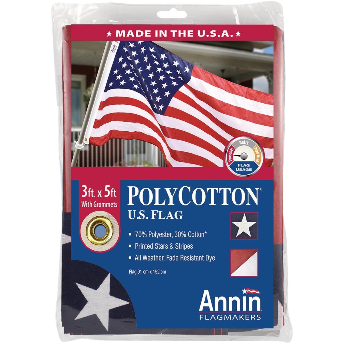 Polycotton U.S. Flag