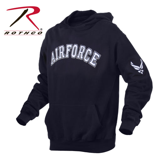 'Air Force' Logo Embroidered Pullover Hoodie