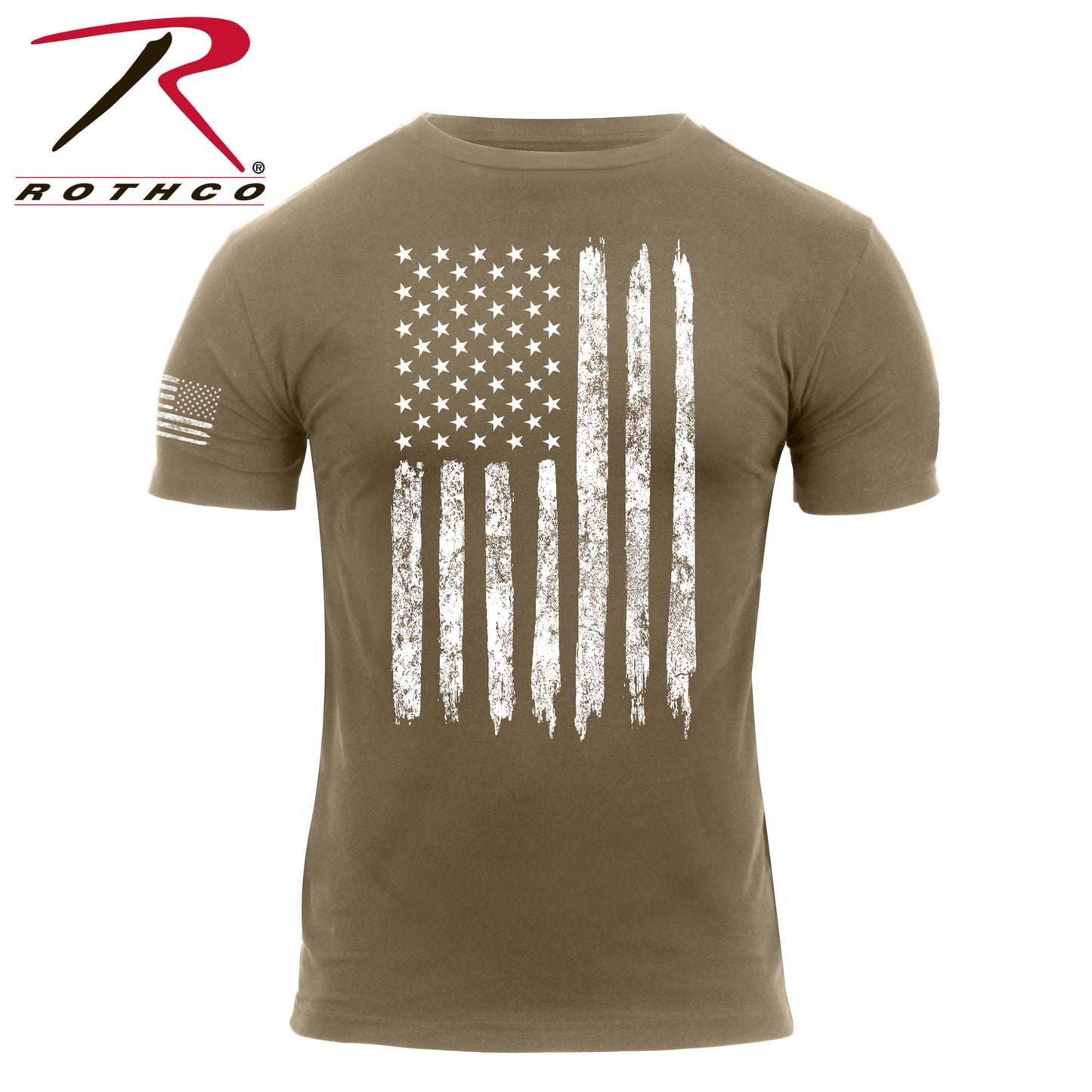 Distressed U.S. Flag Athletic Fit T-Shirt