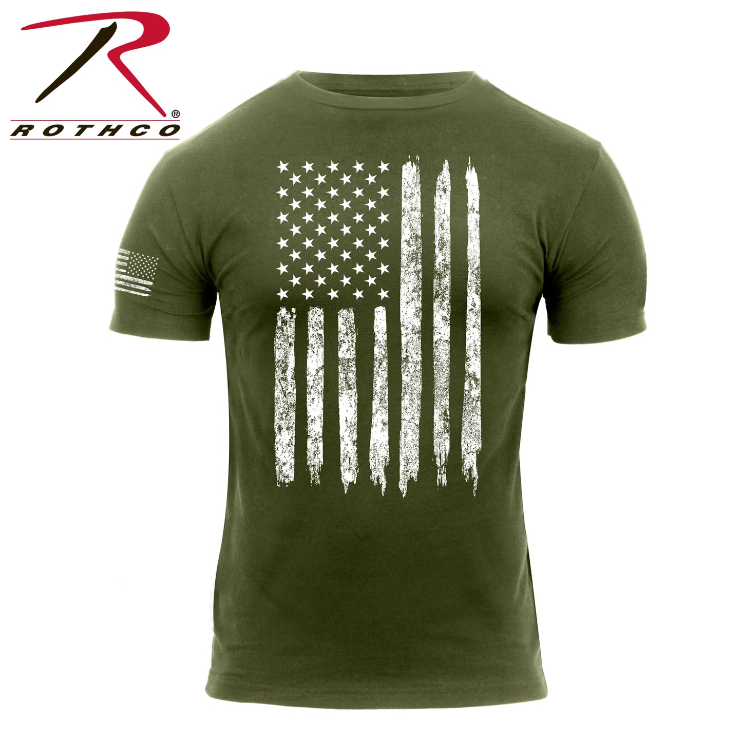 Distressed U.S. Flag Athletic Fit T-Shirt