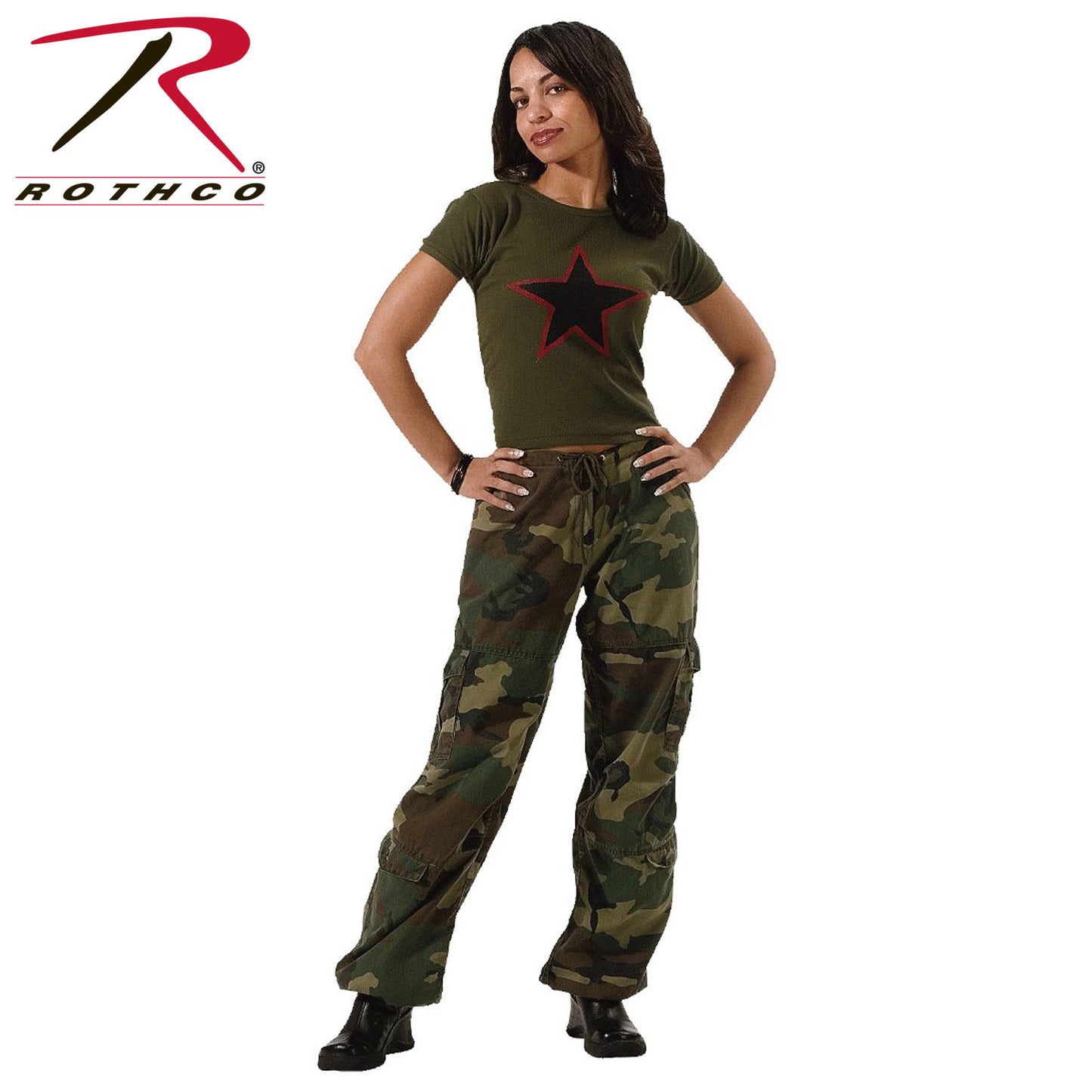 Women's Camouflage Vintage Paratrooper Fatigues