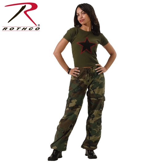 Women's Camouflage Vintage Paratrooper Fatigues