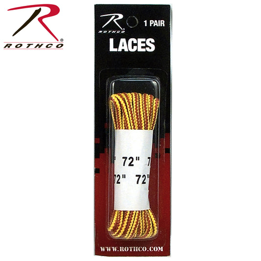 Work Boot Laces, 72", Tan / Striped