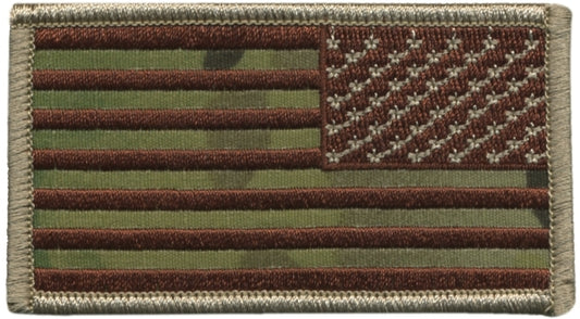 U.S. Flag Patch, OCP Camo, with Hook Velcro