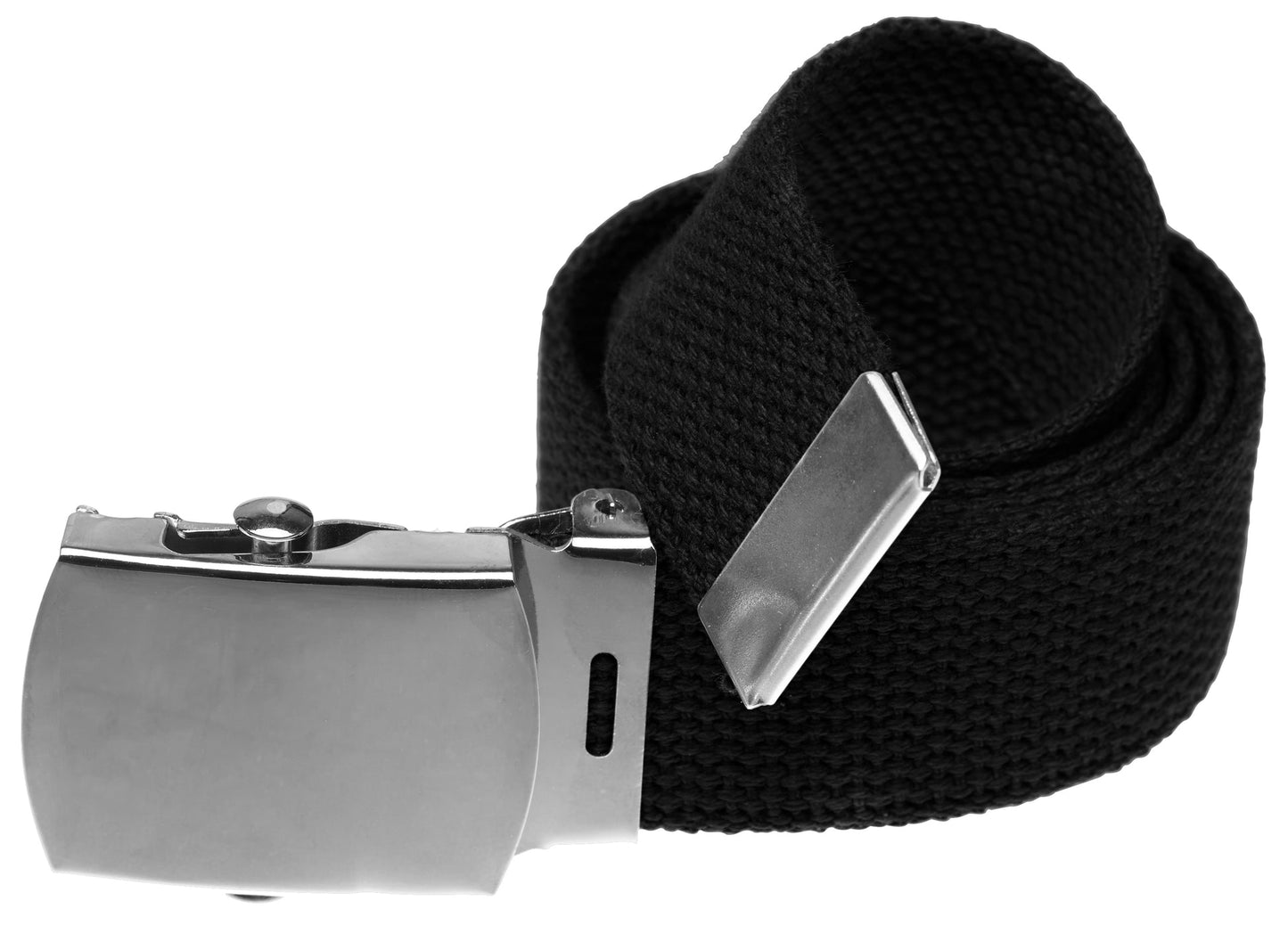 Military Style Web Belt with Buckle