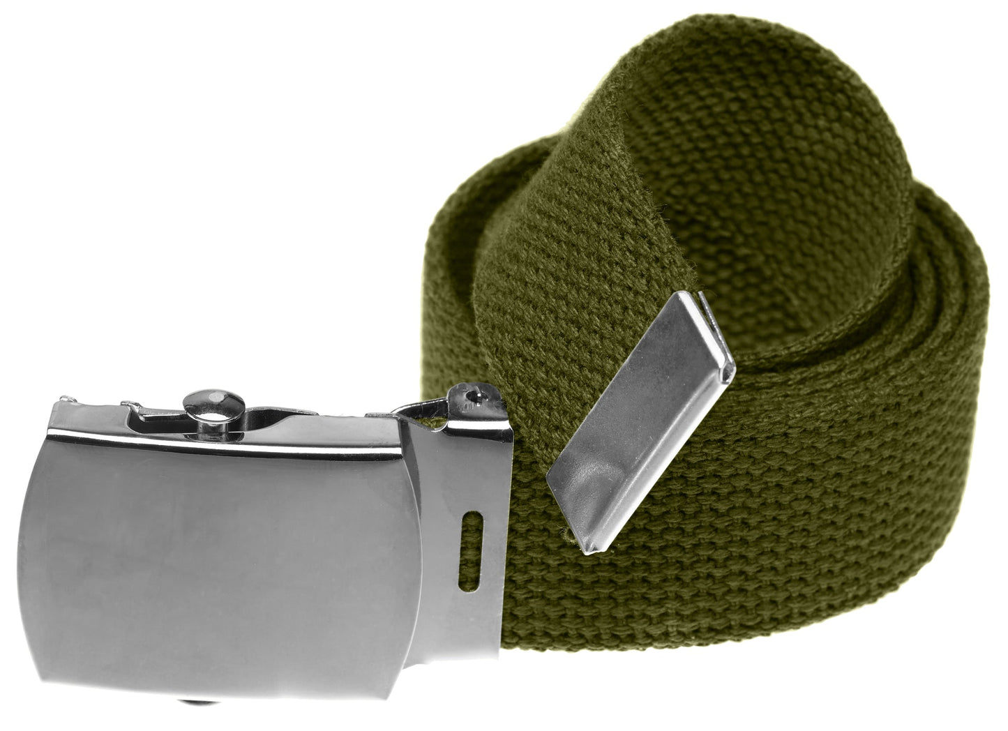 Military Style Web Belt with Buckle