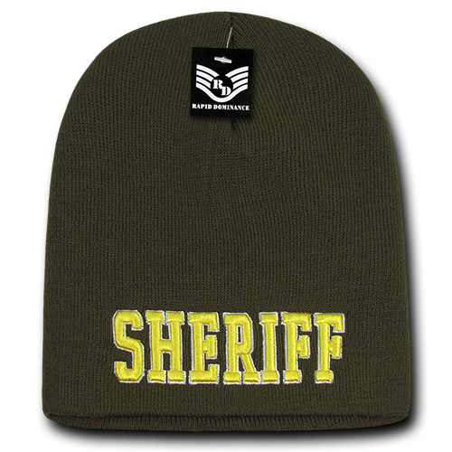'Sheriff' Embroidered Beanie