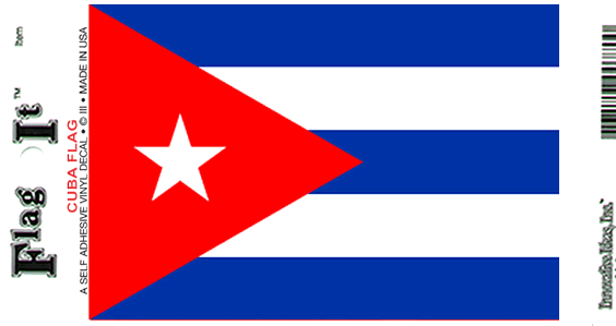 Cuba Flag Decal