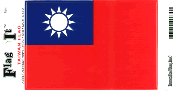 Taiwan Flag Decal