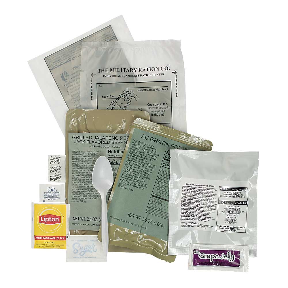 Deluxe Complete MREs, Each Meal