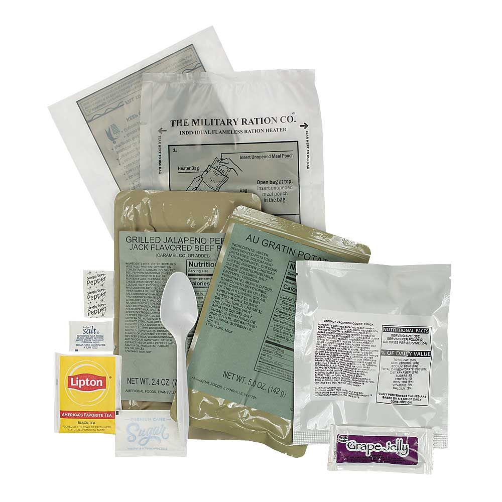 Deluxe Complete MREs, Case of 12 Meals