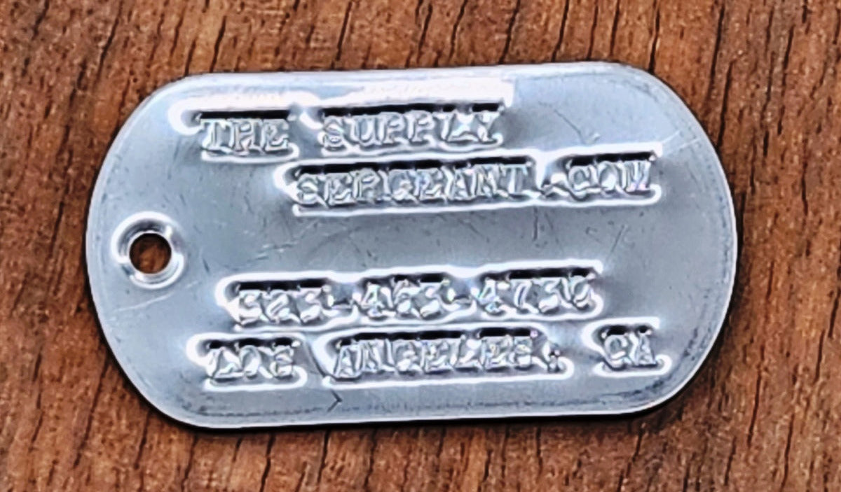 Custom Dog Tag Set, Vietnam Style