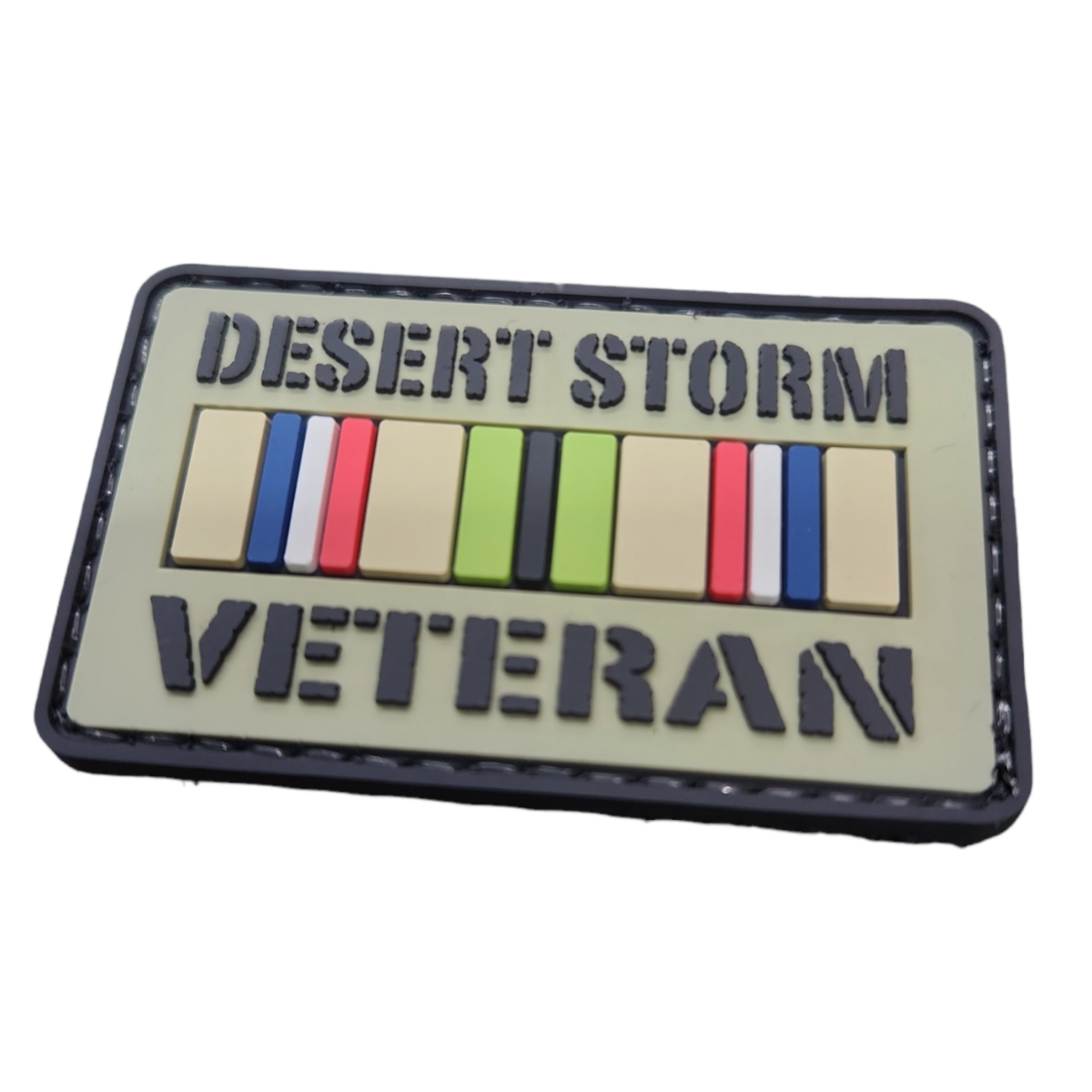'Desert Storm Veteran' Ribbon PVC Patch