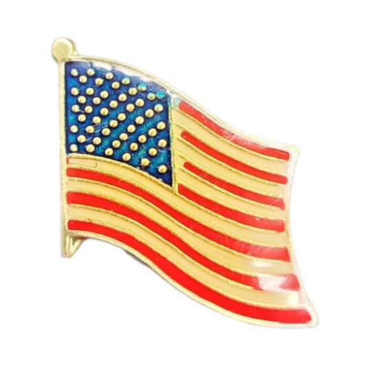 U.S. Flag Pin, Resin Finish