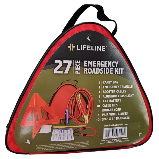 Emergency Roadside Kit, 27 Piece