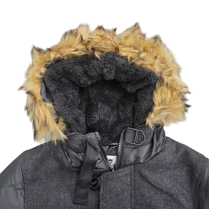 'Herren Anorak' Hooded Jacket with Faux Fur