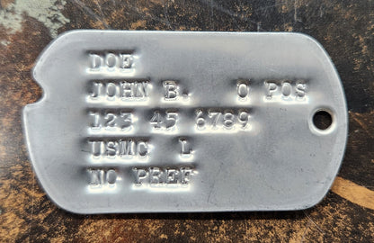 Custom Dog Tag Set, Vietnam Style