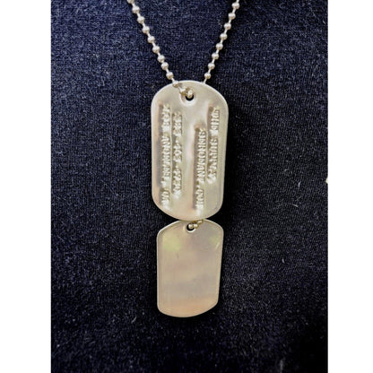 Custom Dog Tag Set, Vietnam Style