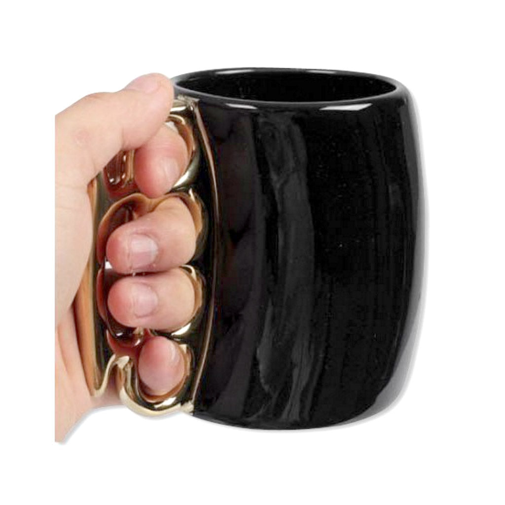 Brass Knuckles Handle Coffee Mug