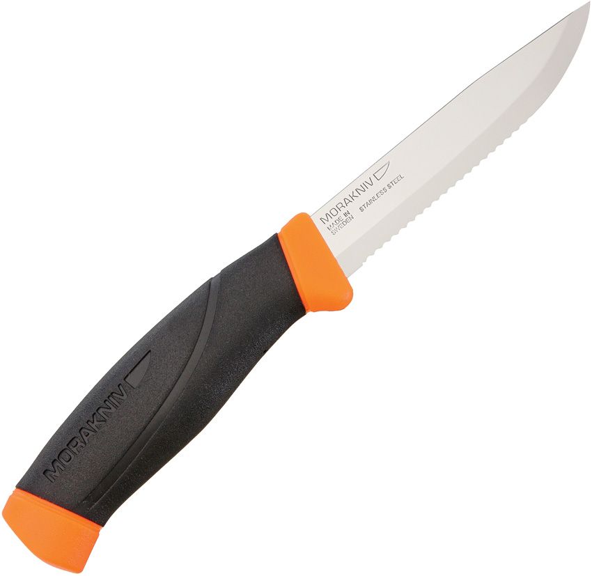 Companion Knife, Serrated Orange
