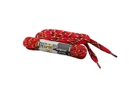 Original 'AirWair' Boot Laces, Red Plaid (140 cm / 55 in)