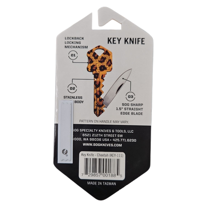 Key Knife, Cheetah Print