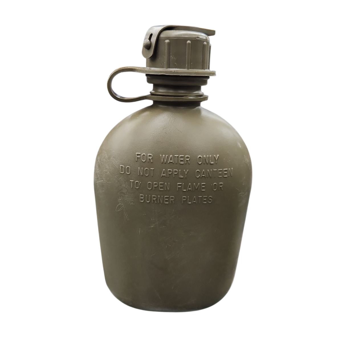 Surplus U.S. G.I. Plastic Canteen, Olive 1-quart