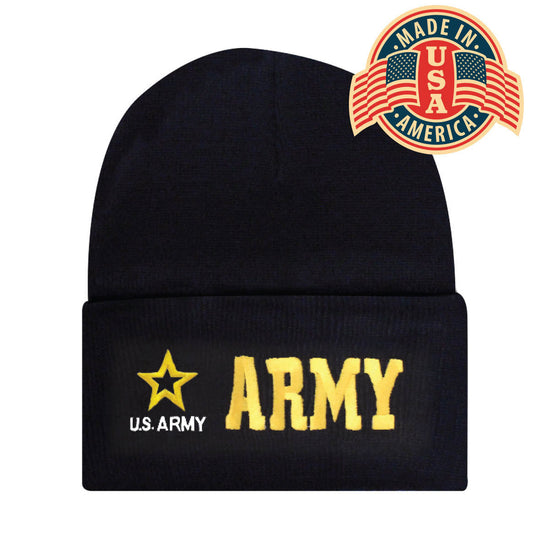 'US Army' Cuffed Beanie