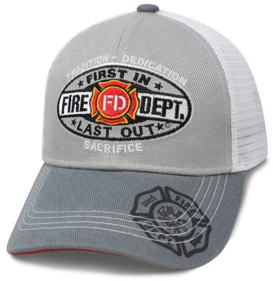'First In, Last Out' Firefighter Cap