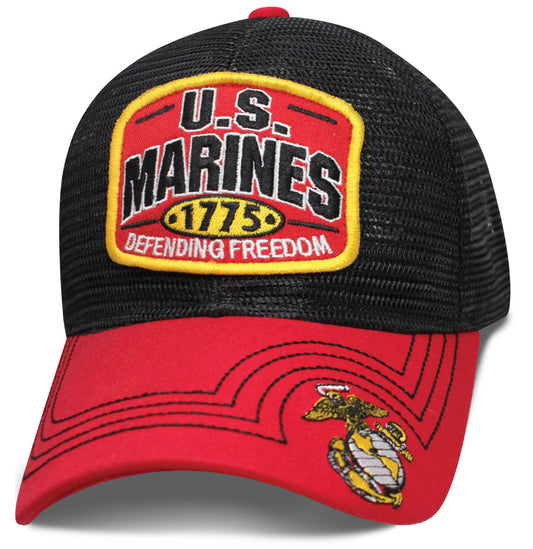 'US Marines, Defending Freedom' Ball Cap