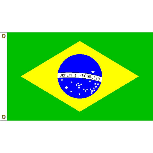 Brazil Flag, 3 x 5'