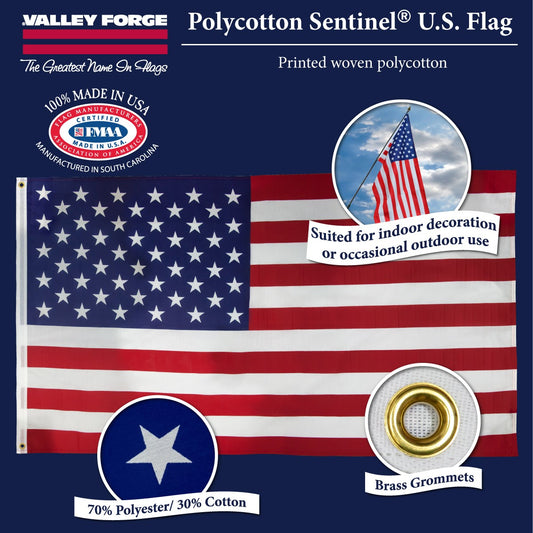 'Sentinel' U.S. Flag, 3 x 5'