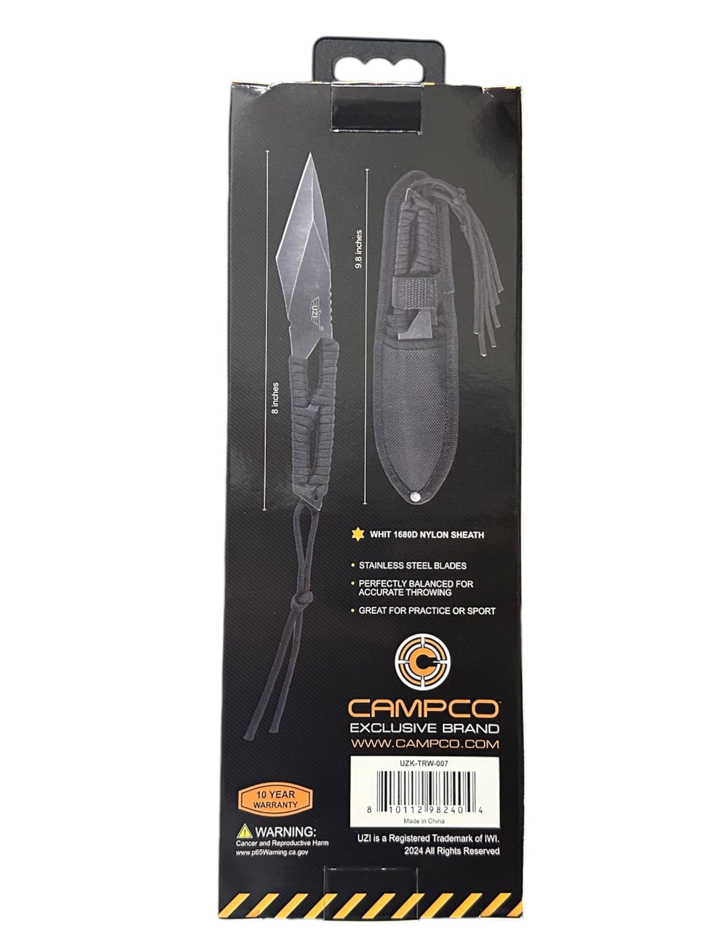 3-piece 8" Throwing Knife Set