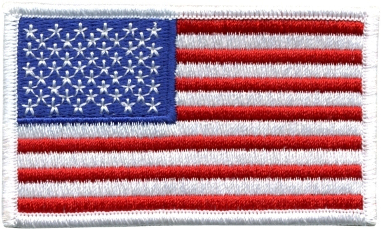 U.S. Flag Patch with Hook Backing