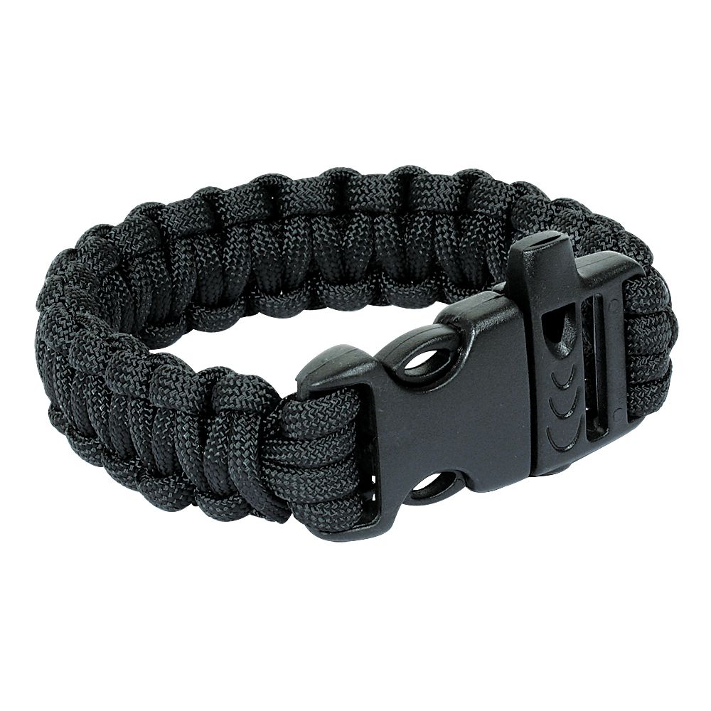 Nylon Cord Survival Bracelet with Whistle