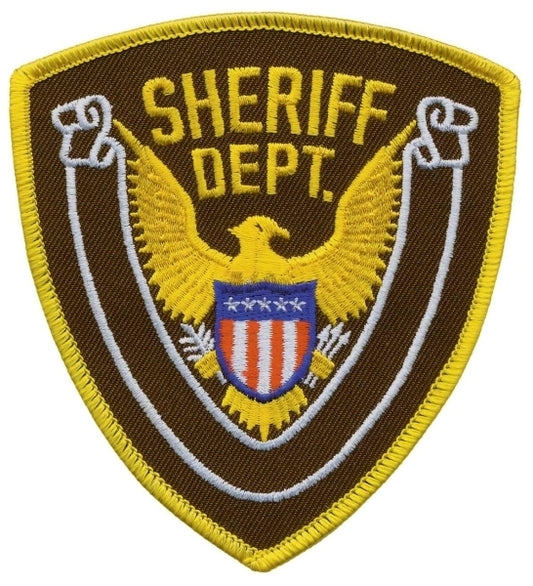 'Sheriff Dept.' Eagle & Scroll Shoulder Patch