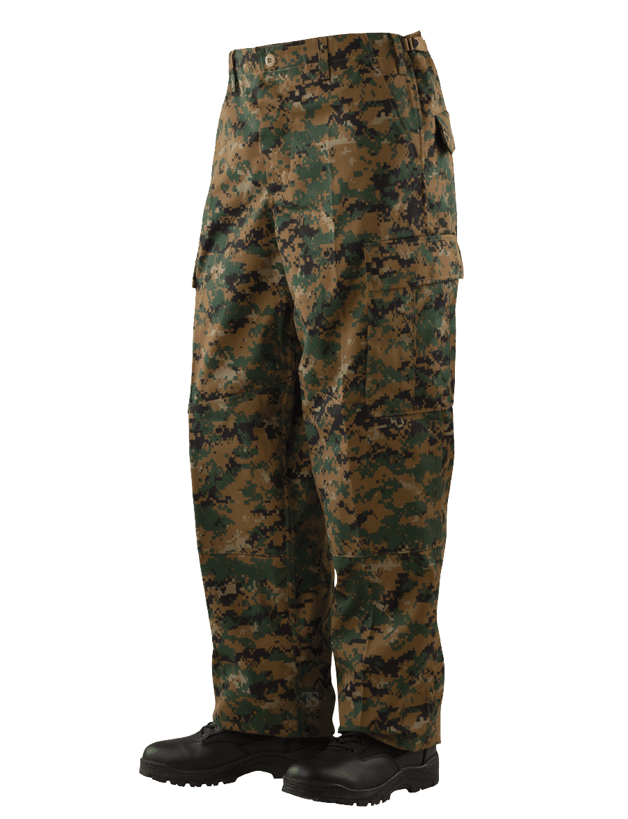 Vat Print Digital Pants, 65/35 Poly-Cotton Twill