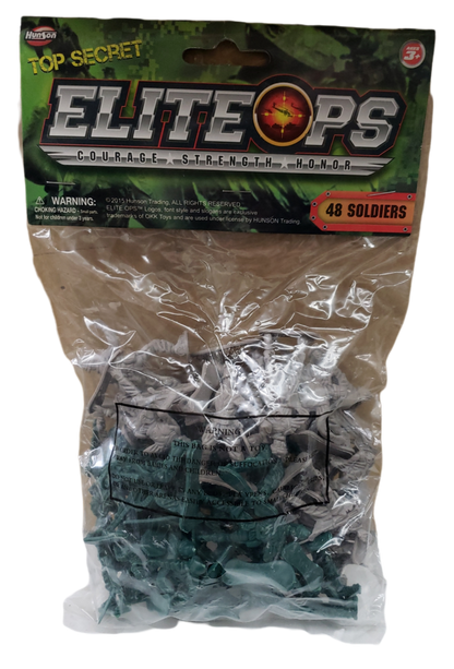 Elite Ops Plastic Army Men, 48 Soldiers