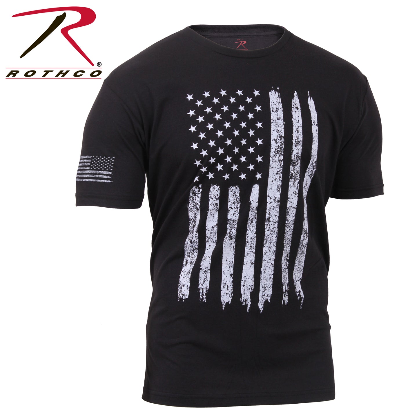 Distressed U.S. Flag Athletic Fit T-Shirt