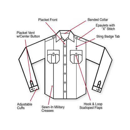 Long Sleeve Uniform Shirt