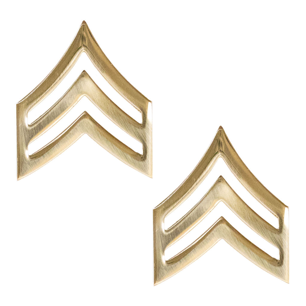 Sergeant, U.S. Army Rank Pin Pair