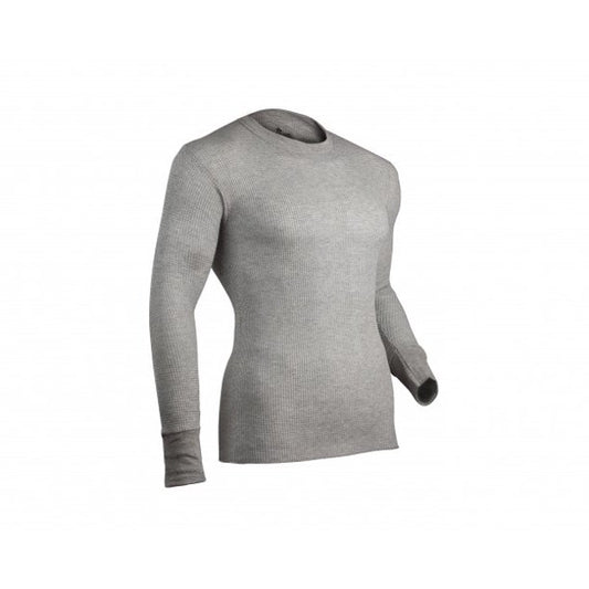 Traditonal Thermal Top, Heather Gray