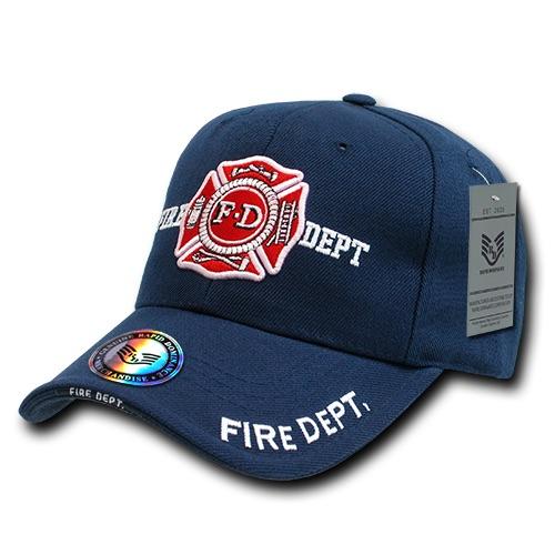 'Fire Dept.' Logo Deluxe Law Enforcement Cap