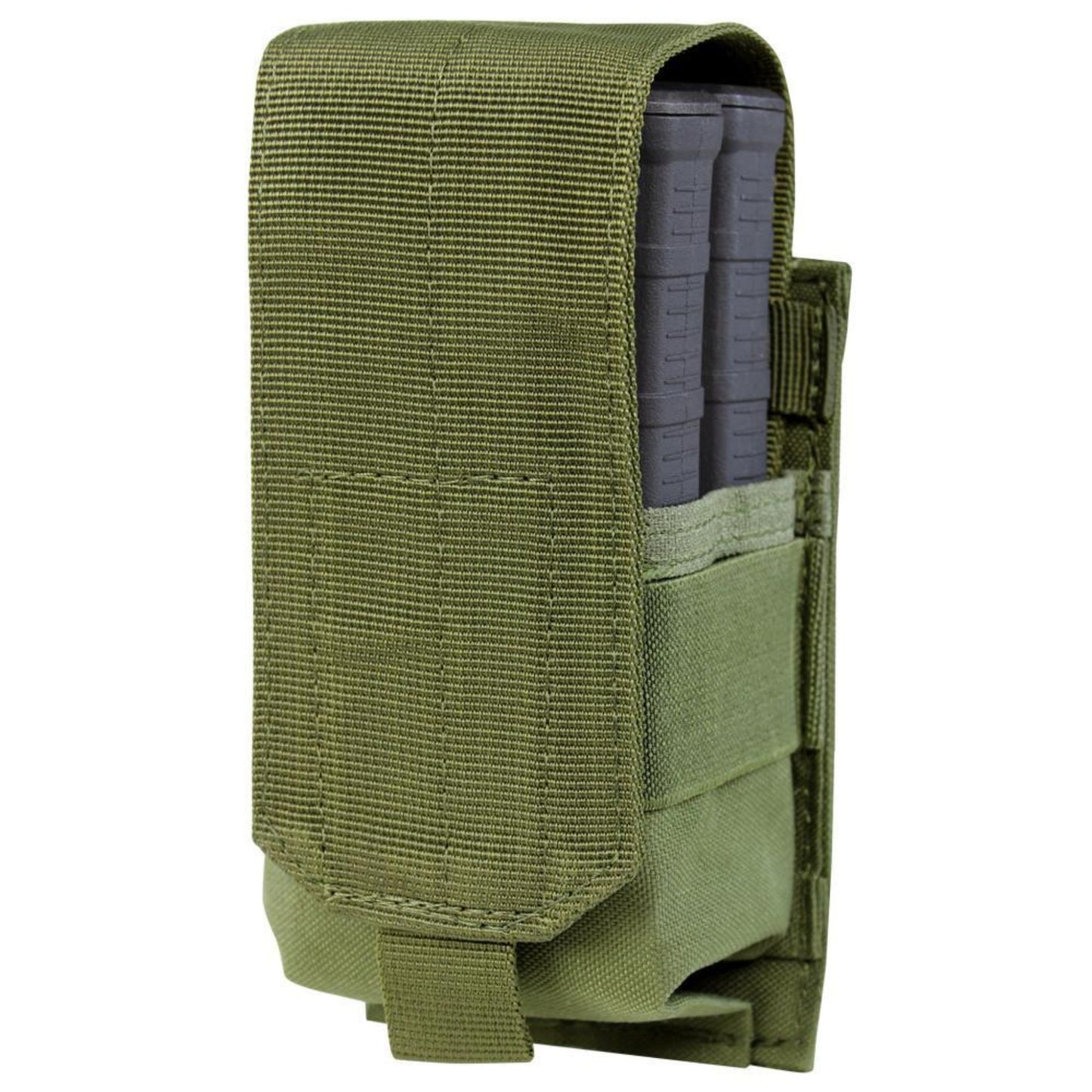 Image of the Single M14 Mag Pouch-Gen II in olive drab.