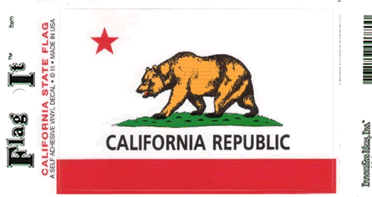 California State Flag Decal