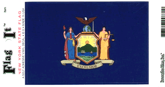 New York State Flag Decal