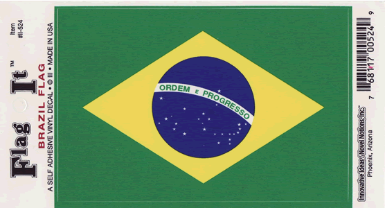 Brazil Flag Decal